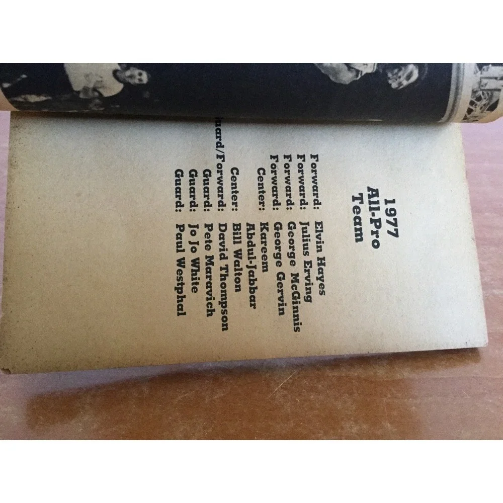 Bruce Weber‎ All Pro Basketball Stars Book Kareem Abdul-Jabbar NBA 1978 Vintage